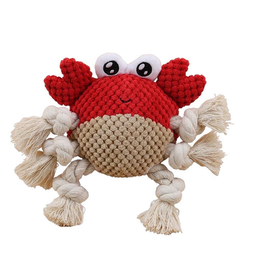 Cameron Crab Squeaky Pet Toy